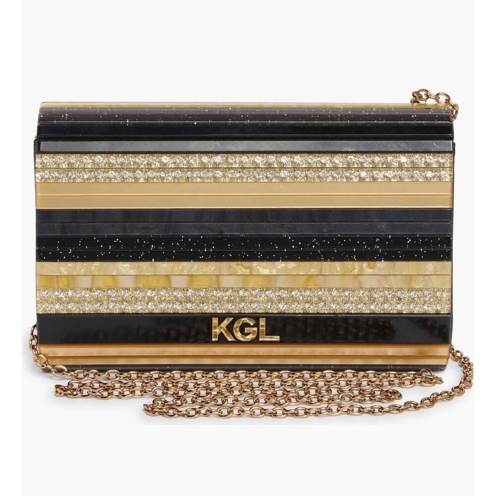 Kurt Geiger London Party Acrylic Flap Clutch/ Crossbody NWT - Picture 2 of 6